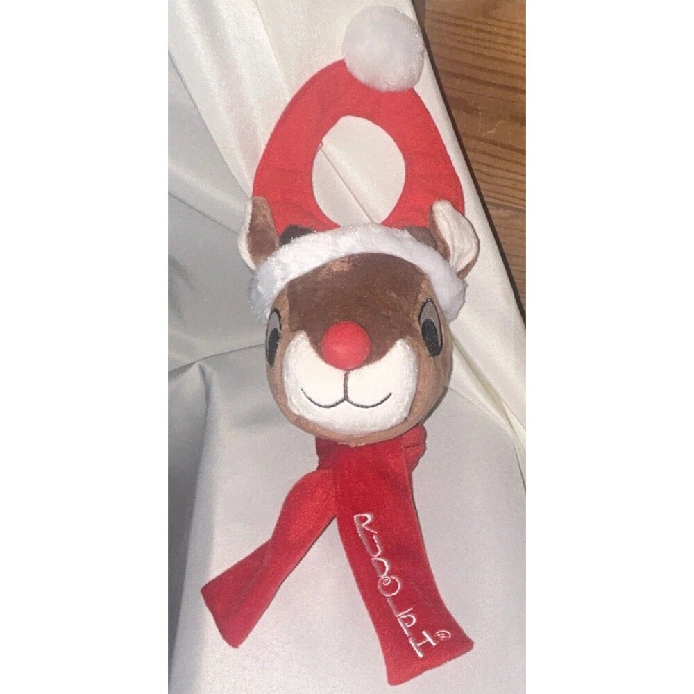 Dan Dee brand vintage Rudolph the Red-Nosed Reindeer Hanging Plush Door hanger.
